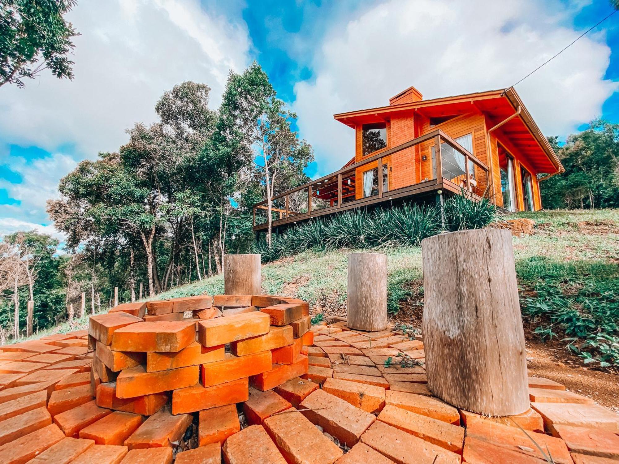 Cabana Romantica Na Serra Com Hidro, Lareira, Lagos E Trilhas Villa Bom Retiro  Kültér fotó